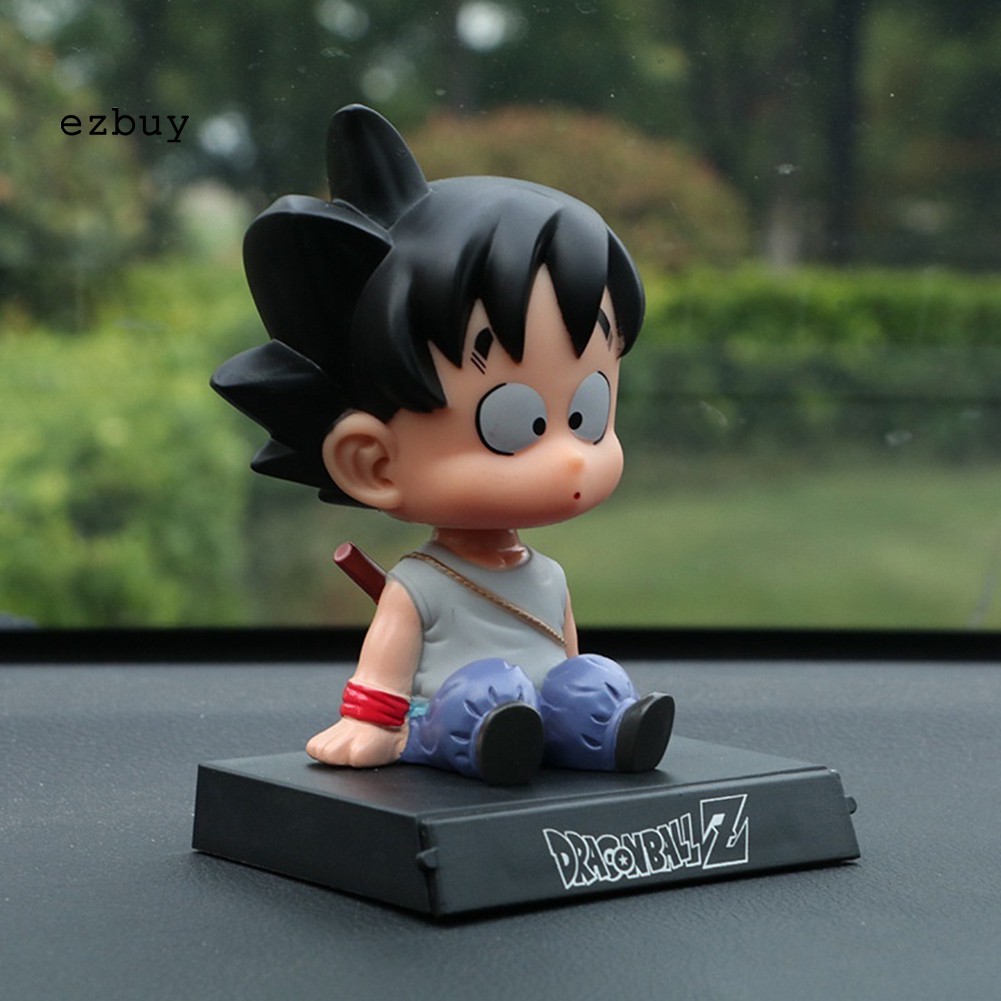 【EY】10cm Anime Dragon Ball Z Action Figure Goku Krillin Shaking Head Doll Car Decor