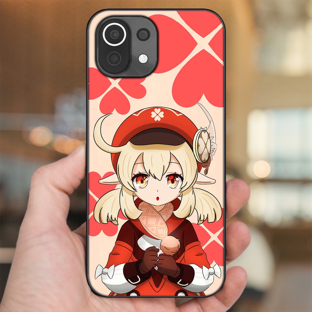 Ốp lưng Xiaomi Mi 11 Lite viền đen in hình Klee Genshin Impact