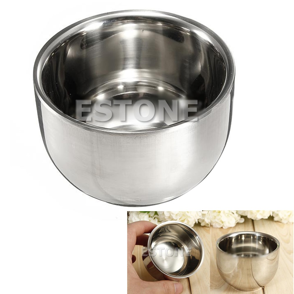 [Hàng mới về] Cốc kim loại 7.2cm hỗ trợ cạo râu dùng cho nam