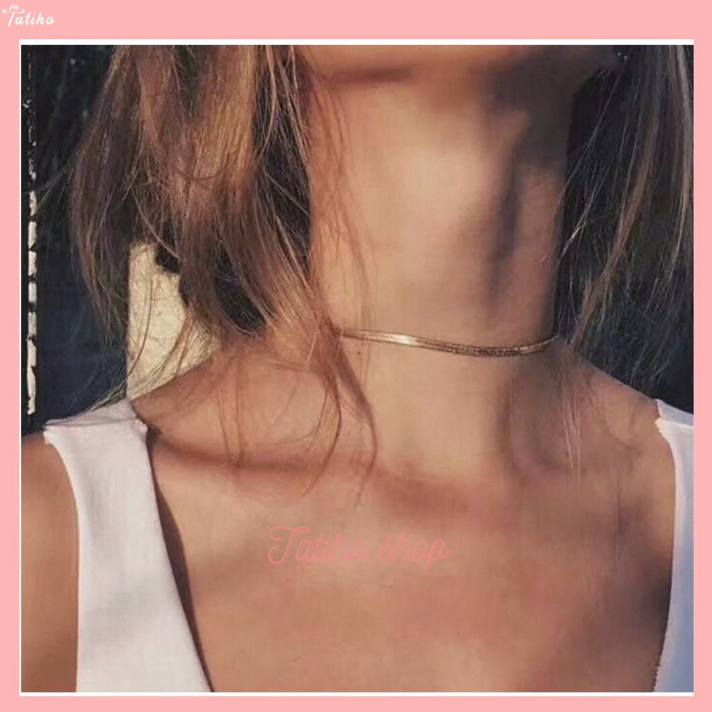 [Hàng Xịn, Giá Tốt] Vòng Cổ, Dây Chuyền Làm Aó Thép Titan Không Gỉ Sang Trọng Phong Cách Châu Âu &amp; Mỹ  - Mã CD001