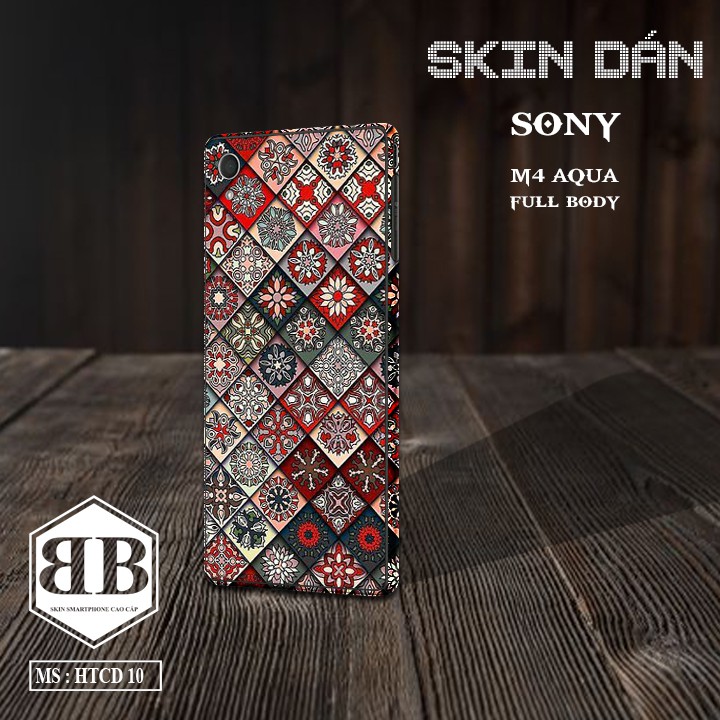 Bộ Skin Dán Sony Xperia M4 Aqua dán full lưng viền dùng thay ốp lưng điện thoại đẹp mê luôn