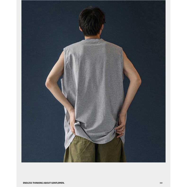 Áo Thun Thể Thao Ba Lỗ Vải Cotton Dáng Rộng In Họa Tiết Thời Trang Mùa Hè Cho Nam