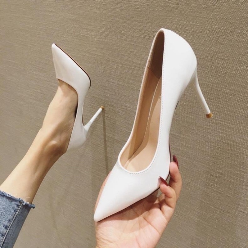 Giày cao gót công sở mũi nhọn gót nhọn 8cm siêu tôn dáng