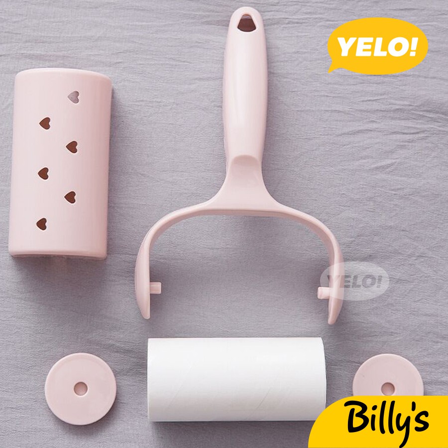 Billy's YELO! Cây lăn bụi quần áo, cây lăn lấy đi những vết lông, bụi nhỏ trên vải