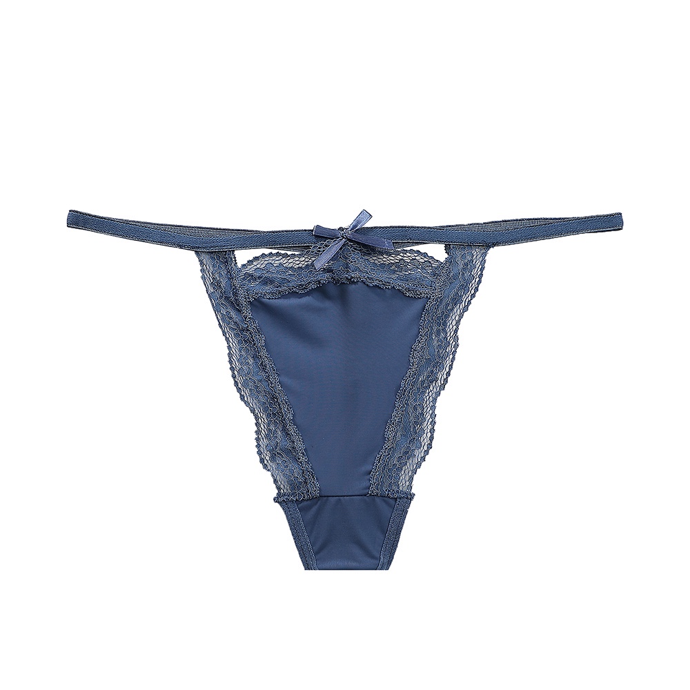 Quần Lót Ren Không Đường May Lưng Thấp Mềm Mại Thoáng Khí 1 Màu Sắc Cho Nữ