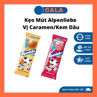 Kẹo Mút Alpenliebe Vị Caramen/Kem Dâu