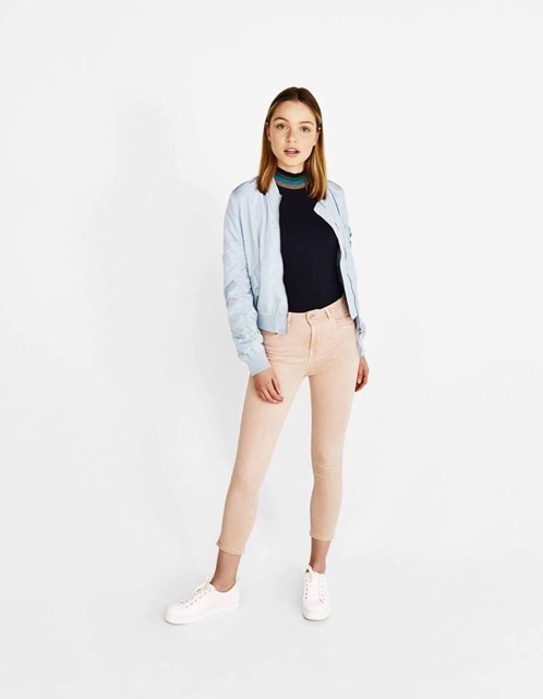 áo khoác BERSHKA bomber lót lông | BigBuy360 - bigbuy360.vn