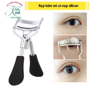 Kẹp bấm mi có nẹp silicon cho mi cong tự nhiên và chống gãy mi - không hộp