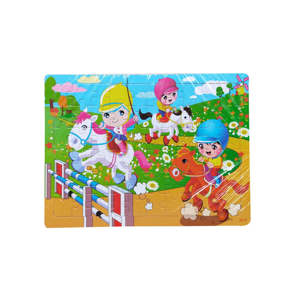 Đồ Chơi Ghép Hình 60 Mảnh Bằng Gỗ Cho Bé Nhiều Chủ Đề