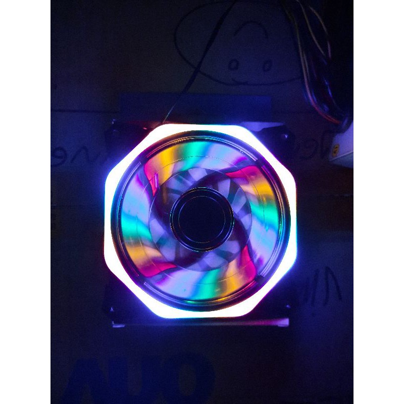 Rgb Spider Rainbow 12cm / 120mm Fan Case Ốp