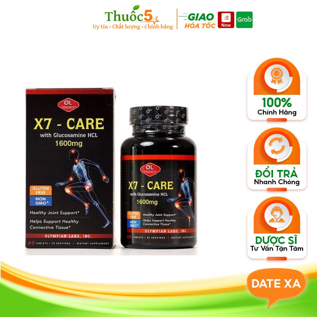 Viên Uống Xương Khớp Olympian Labs X7- Care chăm Sóc Xương Khớp, Đĩa Đệm - Hộp 60 Viên