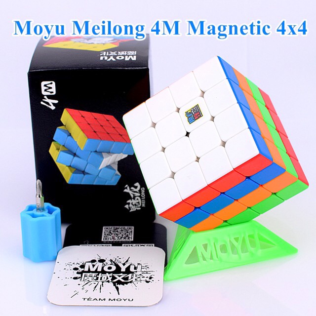 Rubik 4x4, 5x5 Nam Châm - Rubik 4x4x4 MoYu 4M, 5M Stickerless Nam Châm Hãng Mod Cao Cấp Xoay Trơn, Cực Mượt, Bẻ Góc Tốt