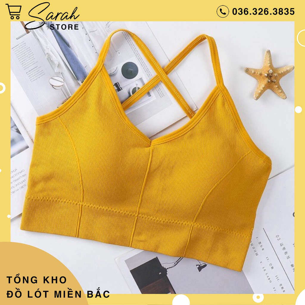 Áo Bra Dây Chéo Đệm Bàn Tay 2020 gym yoga Phiên Bản Kết Hợp | BigBuy360 - bigbuy360.vn