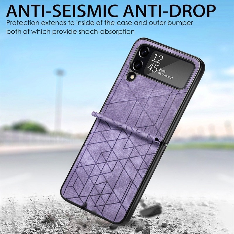 Ốp lưng Galaxy Z Flip 4 ví giả da thời trang