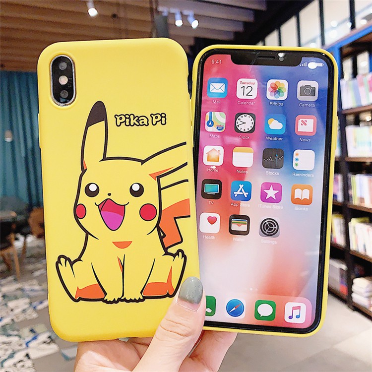 ốp lưng Samsung Galaxy J7 2017 J6 Plus J5 J4 J3 Pro J2 Prime J1 2016 Korea Cartoons Pikachu Couple jelly Phone Case