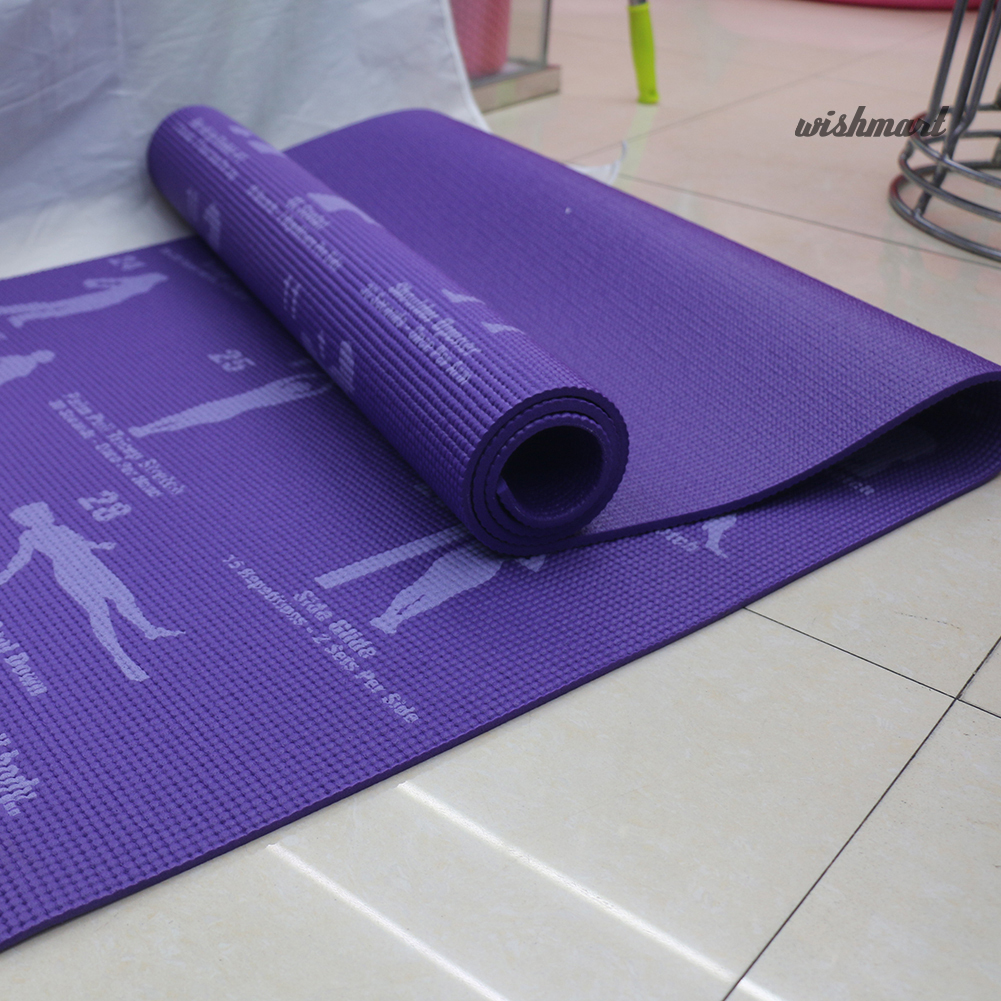 Thảm Tập Yoga Chống Trượt Bằng Nhựa Pvc Dày 6mm