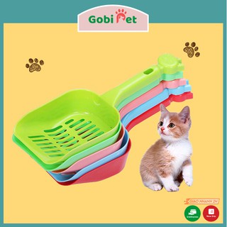 Xẻng xúc cát nhựa vệ sinh cho mèo thú cưng (Giao màu ngẫu nhiên) - Gobi Pet