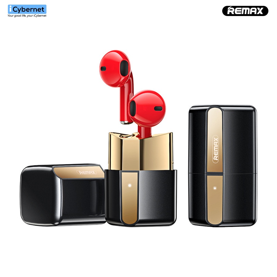 Tai nghe bluetooth Remax TWS-5 thiết kế hình thỏi son - Hàng Chính Hãng