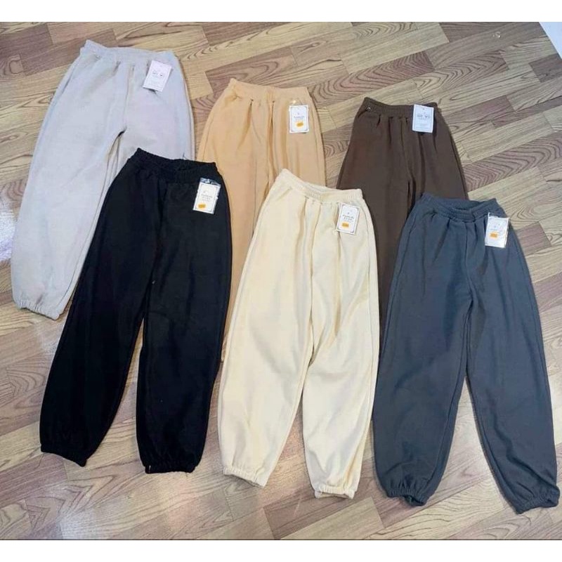 Quần nỉ da cá form rộng nam.nữ unisex - Quần joker quần bom dày dặn