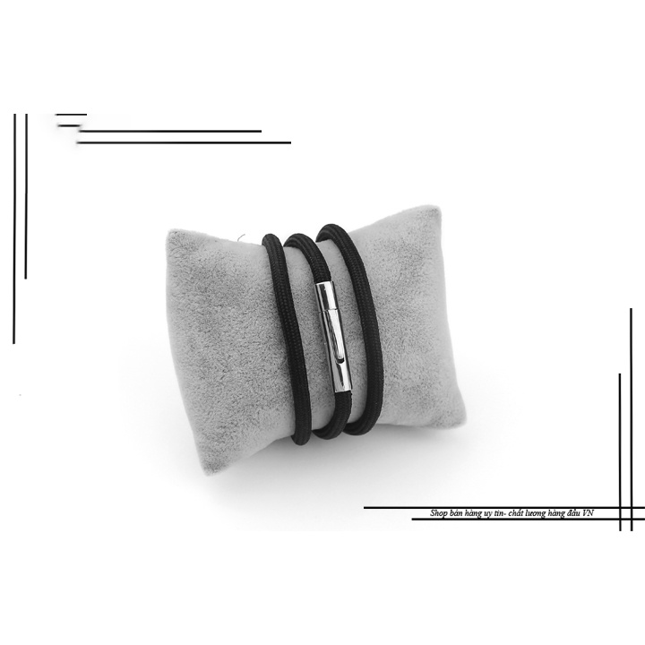 Dây chuyền dù thái 6 ly màu đen khóa inox vip màu trấng bền,đẹp - Làm toát lên vẻ đẹp nam tính, lịch lãm của bạn