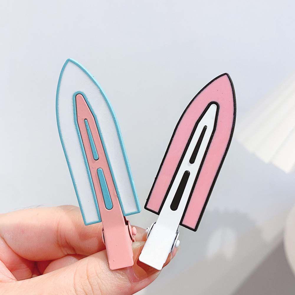 QQMALL Kẹp Tóc Mỏ Vịt Không Uốn Cong Tạo Kiểu Thời Trang Cho Nữ