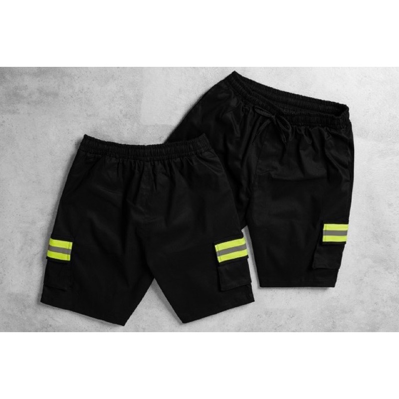Quần Short phản quang unisex 2 sọc