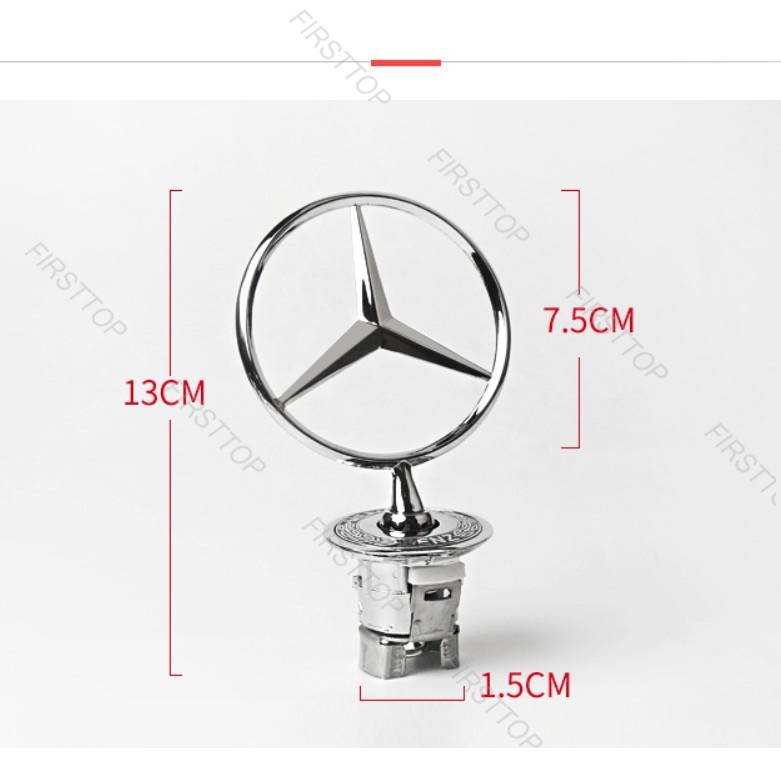 Logo Bằng Hợp Kim Mạ Crom Trang Trí Xe Hơi Mercedes