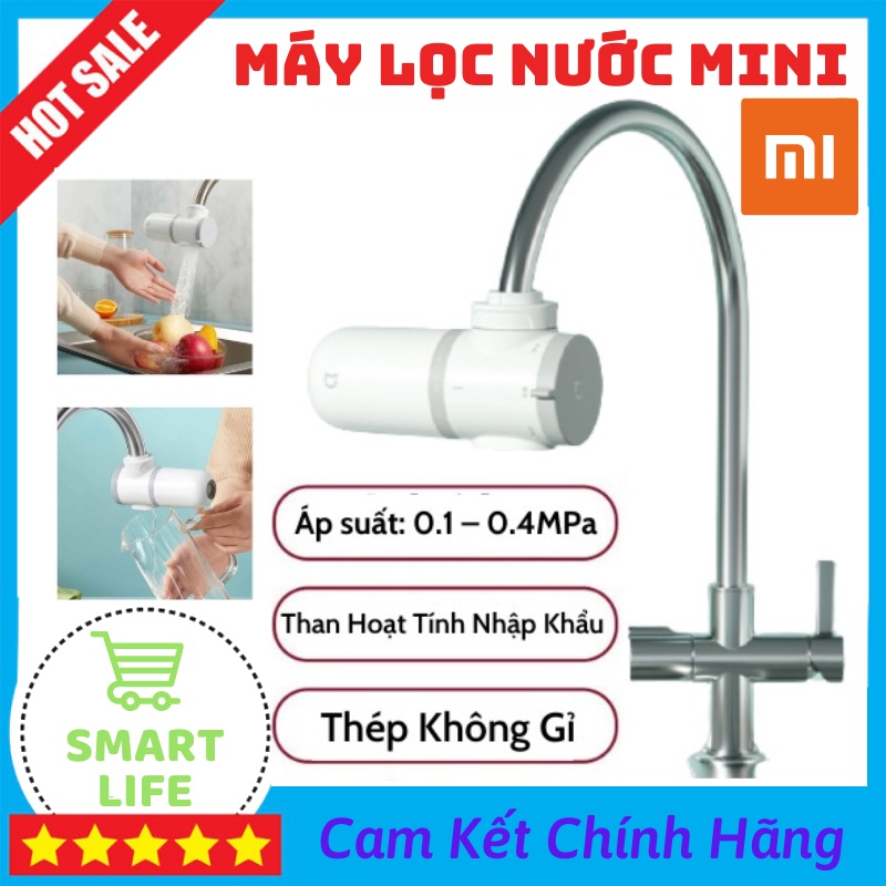 Máy Lọc Nước Xiaomi Máy Lọc Nước Mini Tại Vòi Thiết Kế Nhỏ Gọn Đơn Giản Loại Bỏ Các Chất Độc Hại Trong Nước