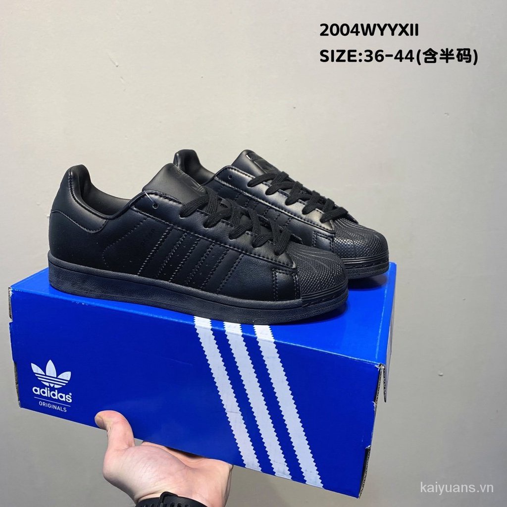 Giày Thể Thao Adidas Originals Superstar Đế Mềm Màu Xanh Dương Cổ Điển Dễ Phối Đồ