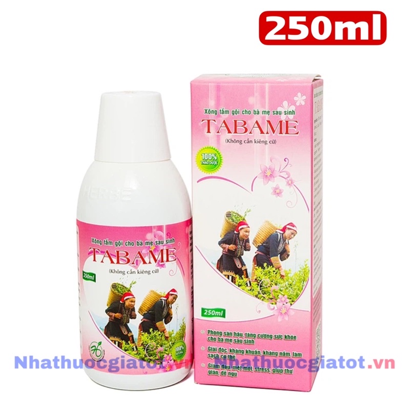 TABAME Nước Tắm Gội Thảo Dược Cho Bà Mẹ Sau Sinh Và Cho Con Bú
