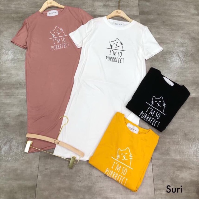 đầm suông thun qc