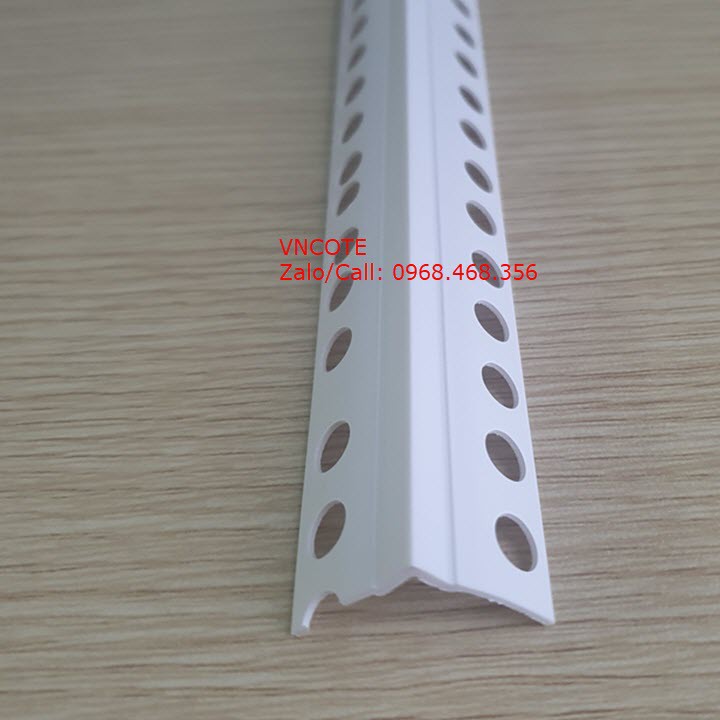 Nẹp nhựa trát góc âm,dùng trong tô trát góc lõm VA-20