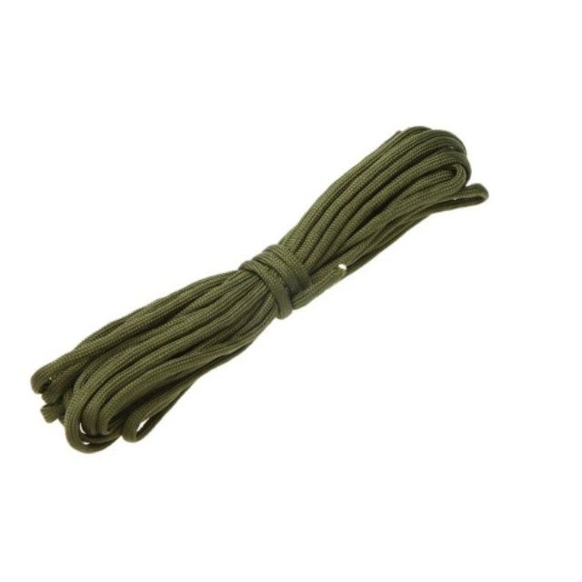 Dây dù sinh tồn 7 lõi (paracord) xanh bộ đội