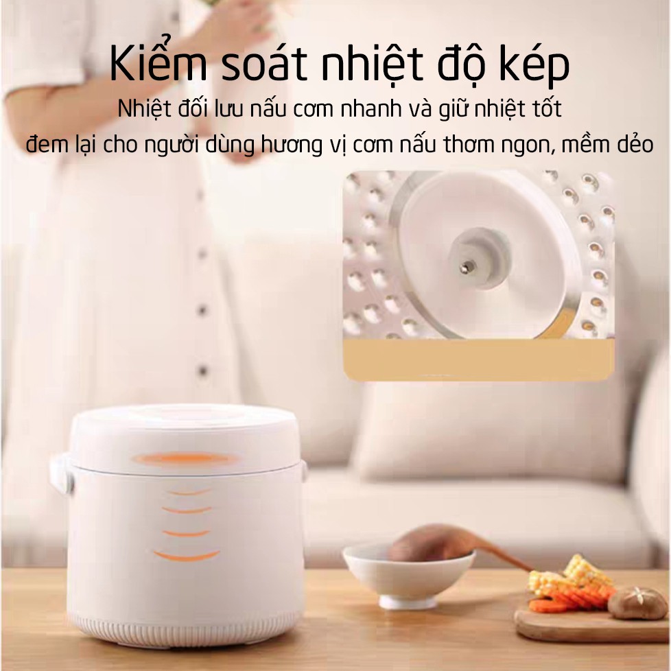 Nồi Cơm Điện Tử SK- 29 Dung Tích 2l Công Suất 400W Có Chế Độ Hẹn Giờ Nồi Cơm Điện Mini Giá Rẻ Cho 1-3 Người