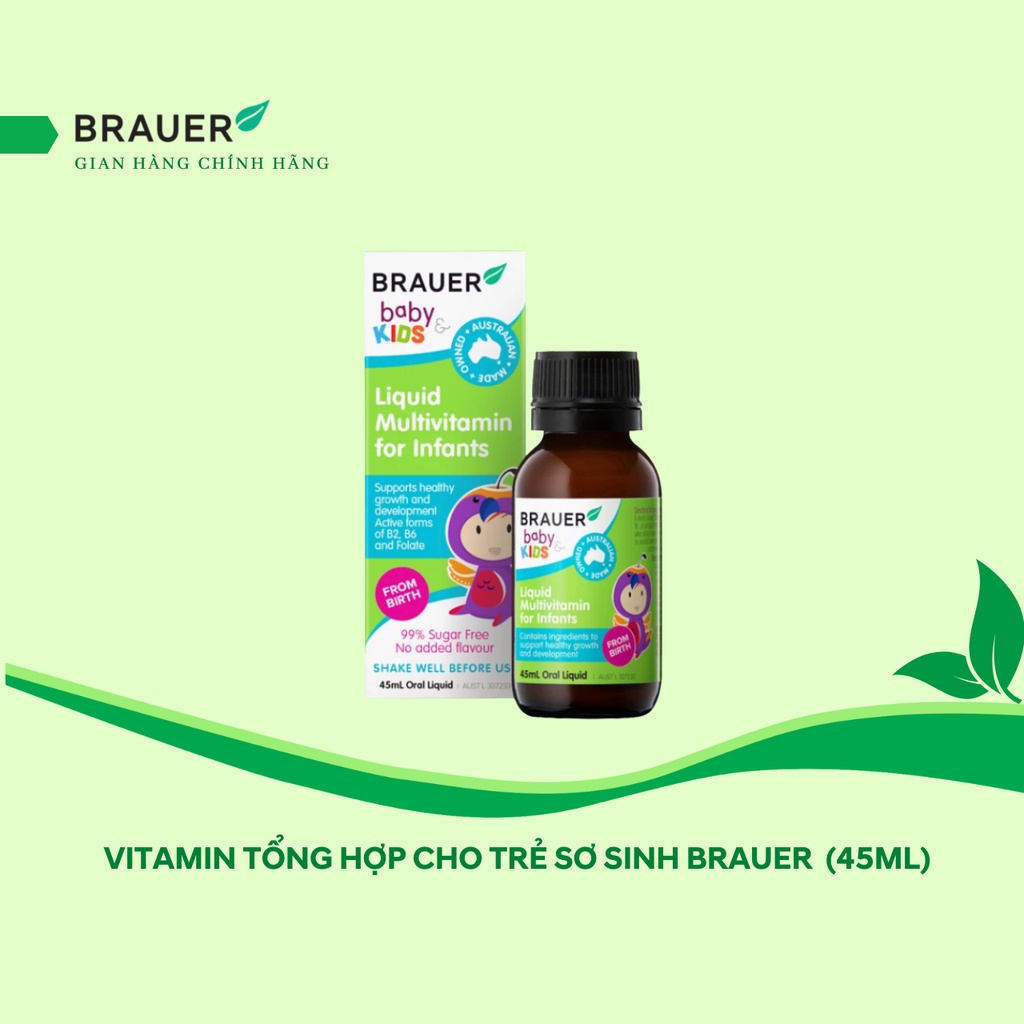Brauer Vitamin Tổng Hợp cho trẻ sơ sinh (45ml)