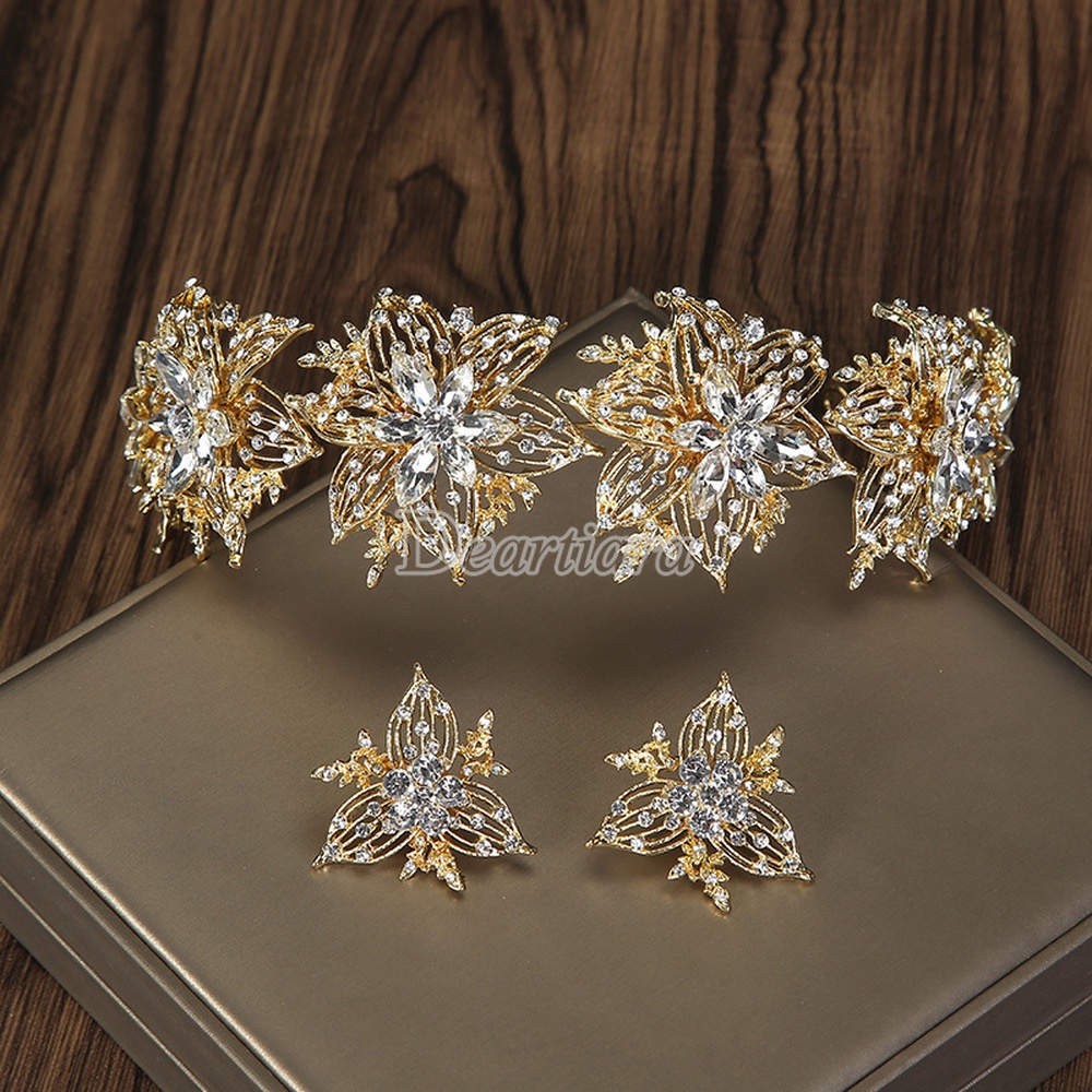 Cài Tóc Hình Vương Miện Đính Đá Thời Trang