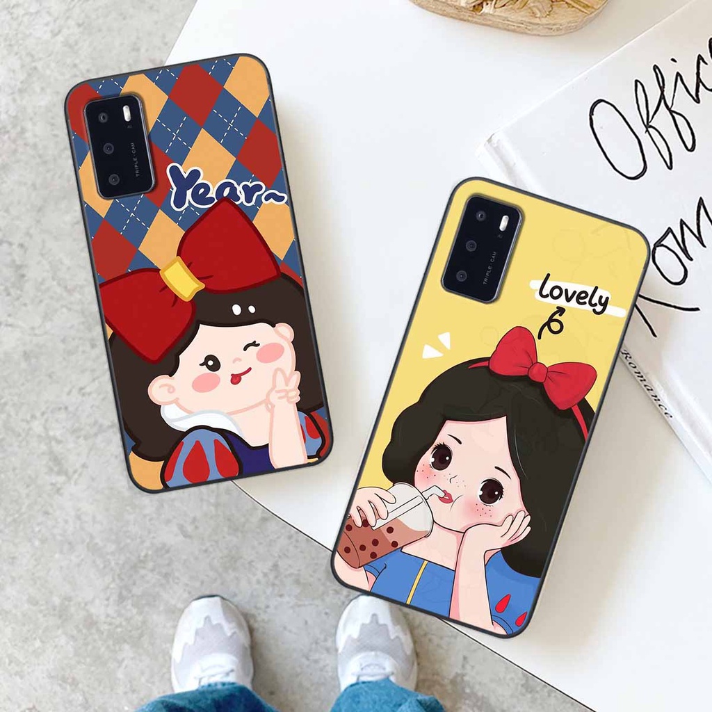 Ốp lưng Oppo A16 hình bạch tuyết, thời trang, mèo chuột phong cách - Giá rẻ nhất
