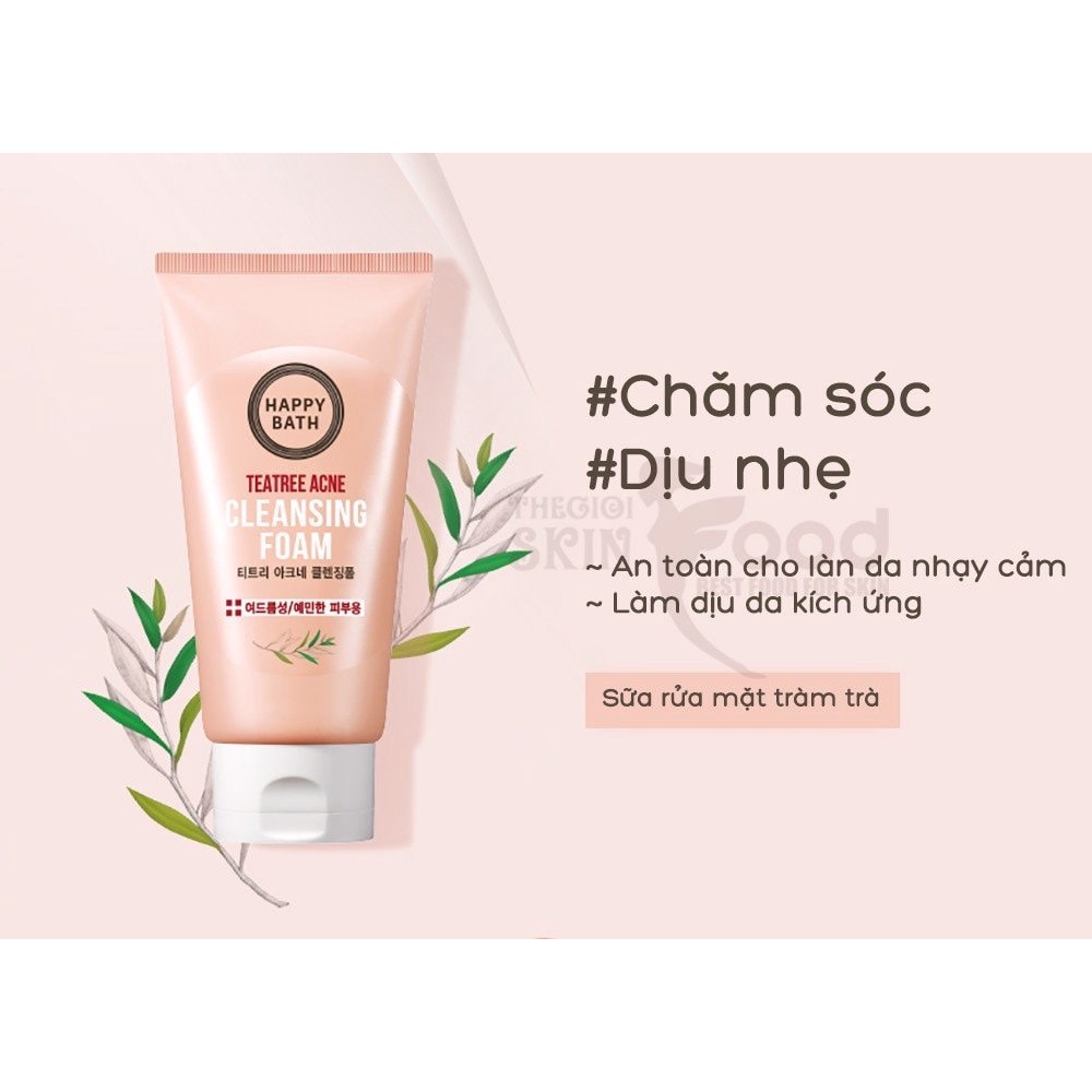 Sữa Rửa Mặt Soapberry Soft Whip Cleansing Foam Happy Bath Fresh 150g