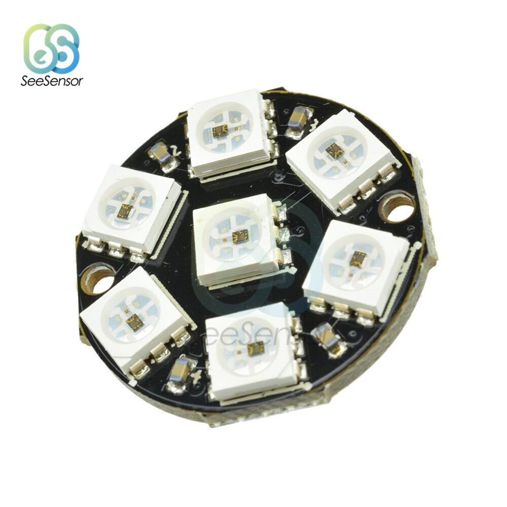 BITS Vòng Đèn Led Tròn Rgb 1 3 4 7 8 12 16 24 Bit Leds Ws2812 5050 Rgb | BigBuy360 - bigbuy360.vn