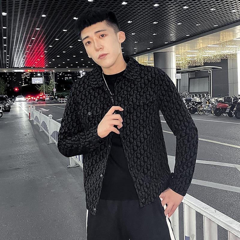 Hàng Có Sẵn! Dior! Áo Khoác Da Denim Dáng Rộng Thời Trang Cá Tính Cho Cặp Đôi