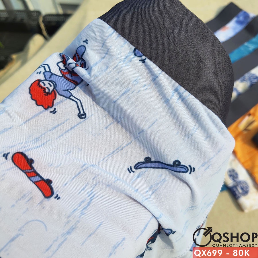 Quần lót boxer nam hoạt hình dễ thương QSHOP QX699
