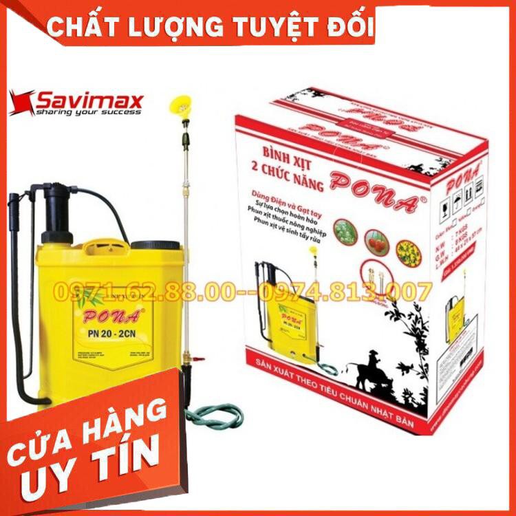 Bình xịt điện Pona PN20-2CN, Bình xịt điện 2 chức năng vừa bơm tay vừa chạy điện Chất lượng