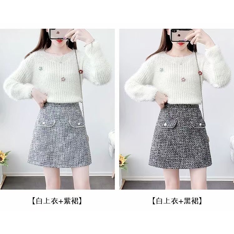 Chân váy dạ tweed đủ màu