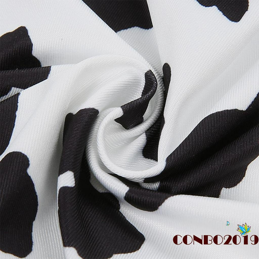 Áo Ống Họa Tiết Bò Sữa Phối Ren Quyến Rũ Dành Cho Nữ | BigBuy360 - bigbuy360.vn