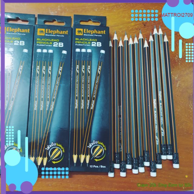 Bút chì 2B Thái Lan chính hãng nhập công ty