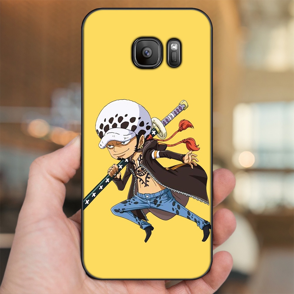 Ốp lưng Samsung S6, S6 Edge, S6 Edge Plus, S7, S7 Edge viền đen in hình Law One Piece