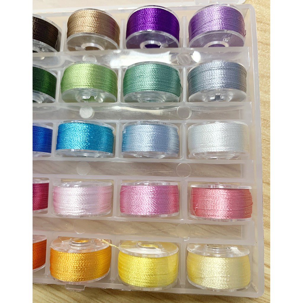 Recommend 120d/2 Mercerized Embroidery Thread 25 Colors Glossy Ice Silk Thread Doll's Facial Features Embroidery Special Thread