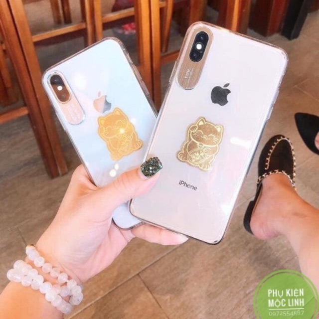 _LÁ VÀNG MÈO THẦN TÀI ĐỂ TRONG ỐP ĐIỆN THOẠI VÍ TIỀN MANG TÀI LỘC