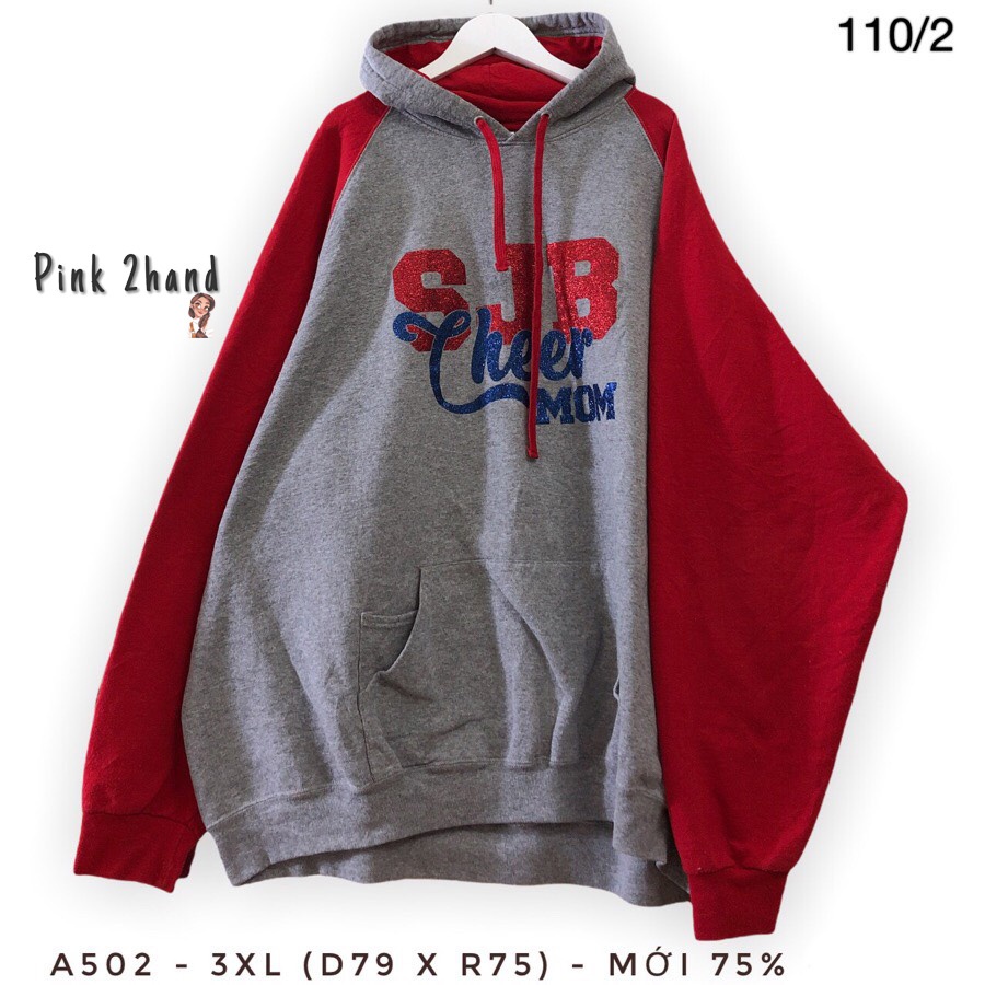 Áo Hoodie nữ, nam 2hand, chất dày, size XL/XXL - 2512-4