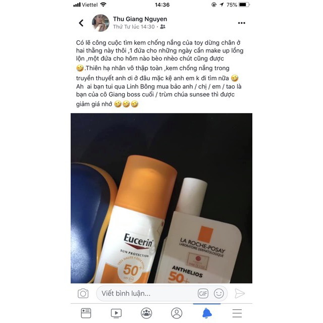 Kem Chống Nắng Kiềm Dầu Eucerin Oil Control SPF50+ Kiểm Soát Nhờn Hàng Nội Địa Pháp Chuẩn Chính Hãng | BigBuy360 - bigbuy360.vn